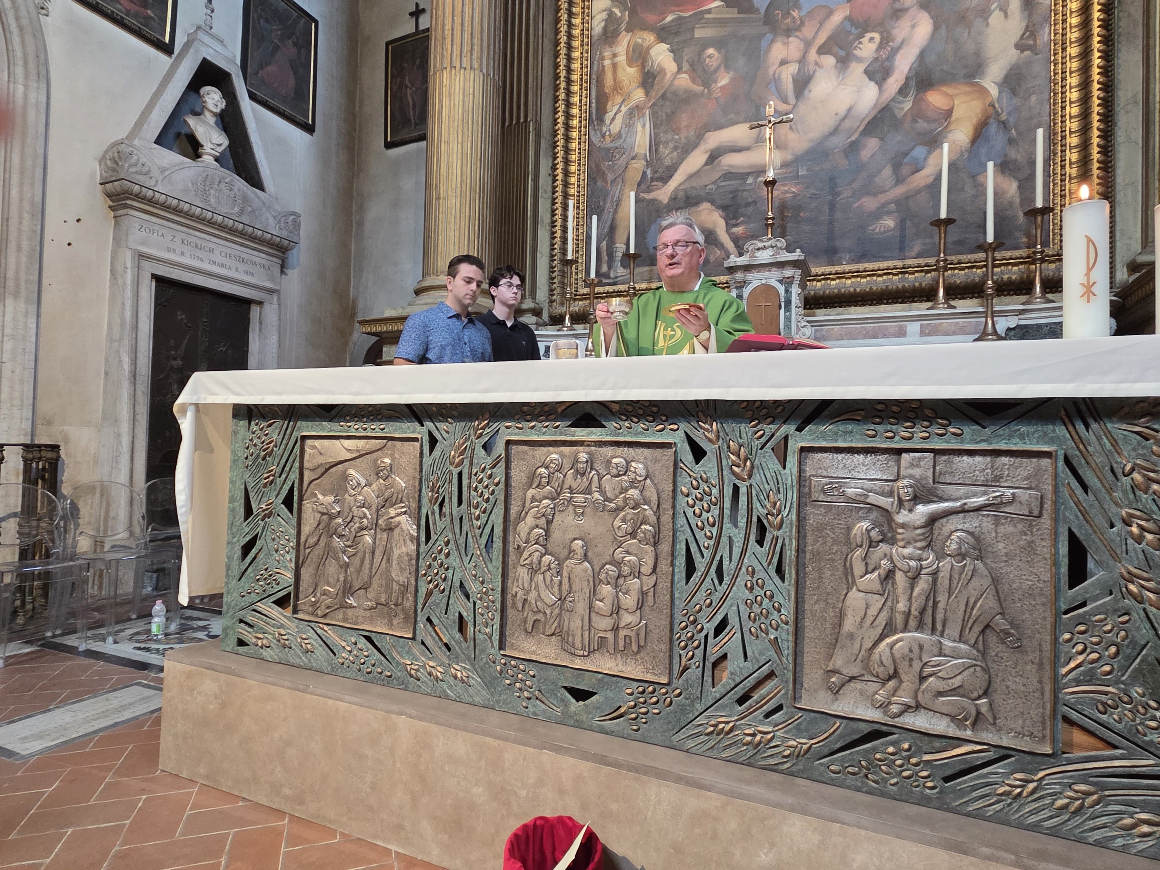 Mass in Basilica of St Croce