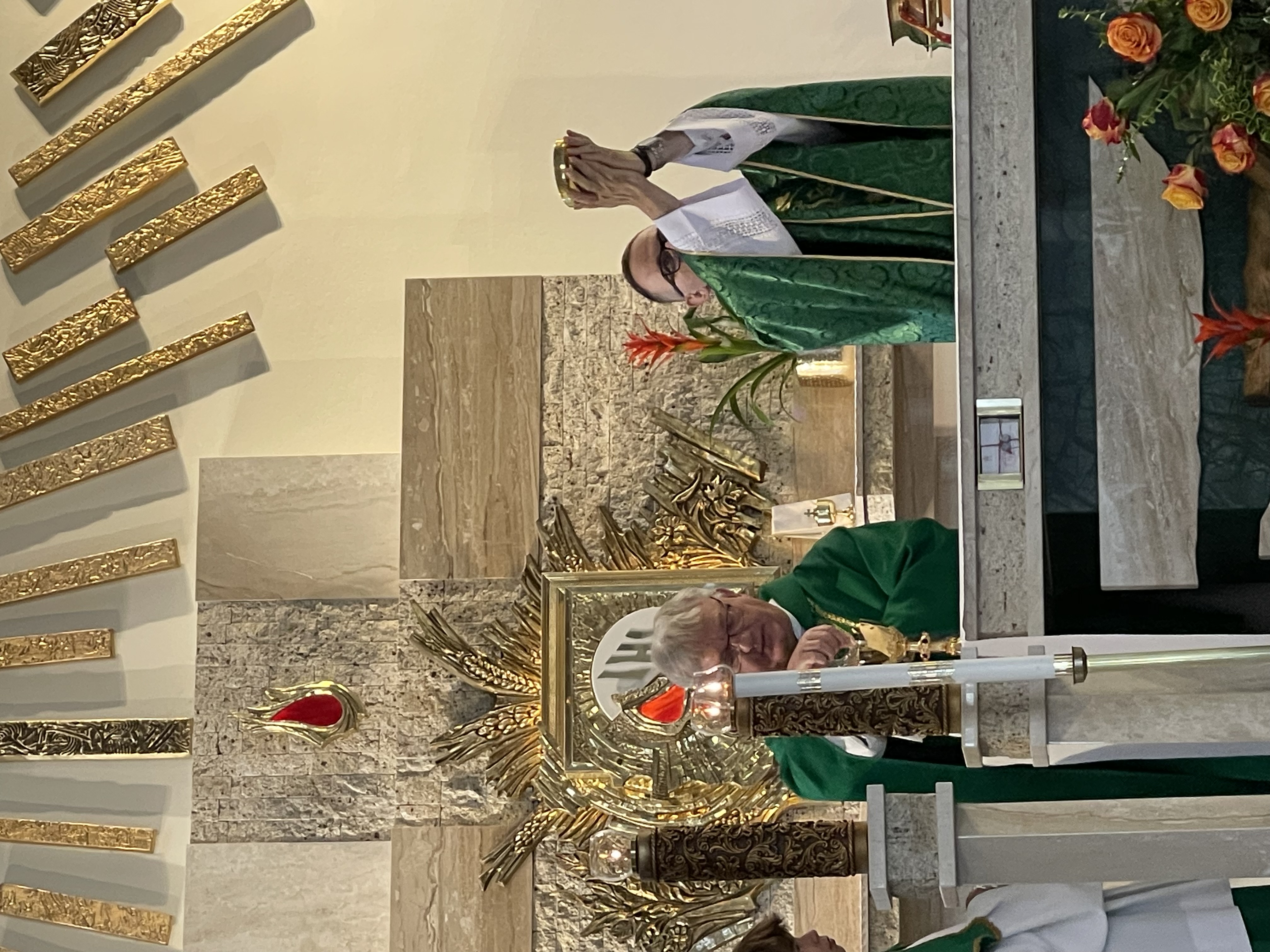 Father Chris celebrating Mass
